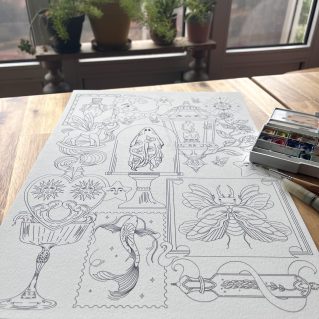 Coloriage XL « Mes curiosités »