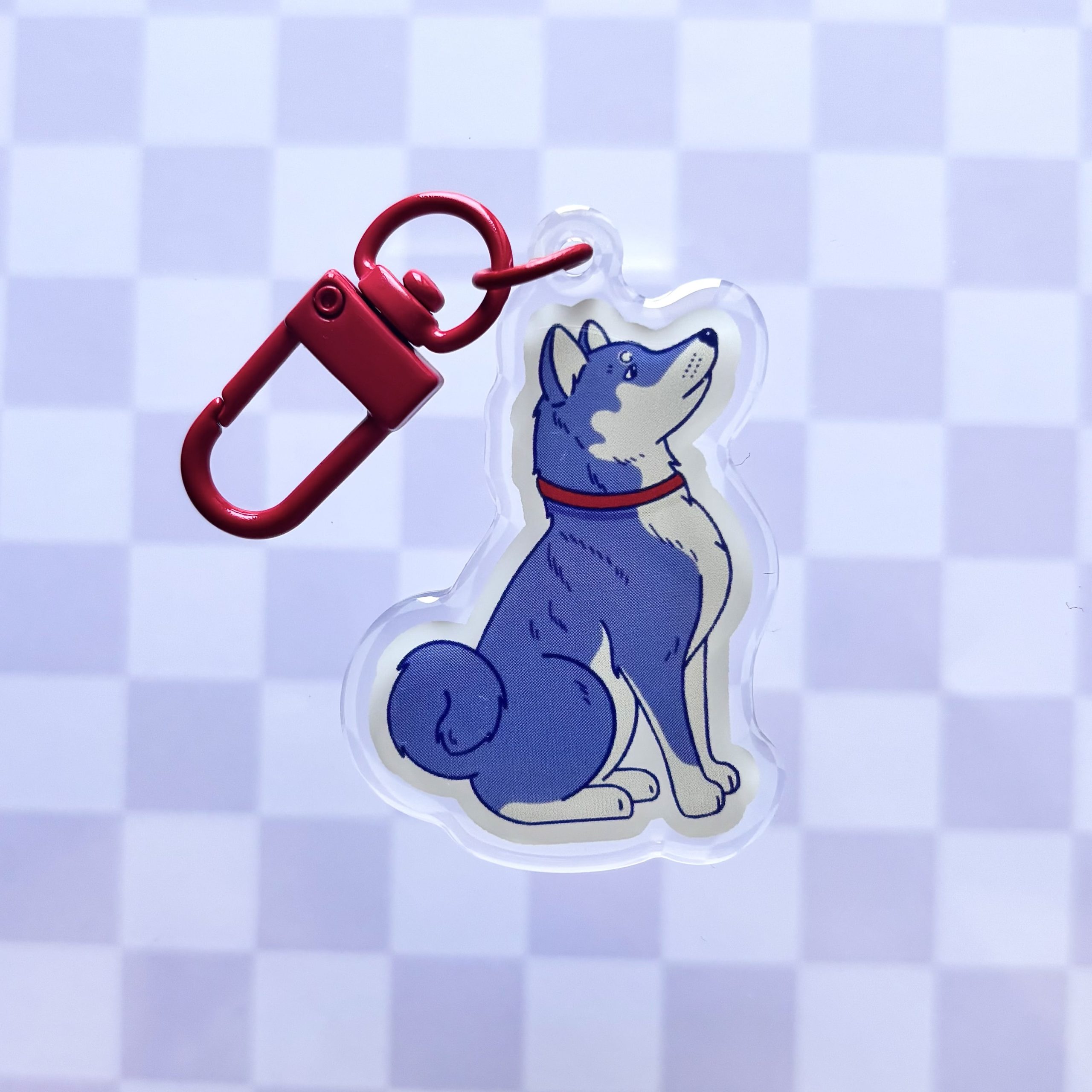 Porte-clés époxy Shiba Inu – Image 2