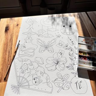 Coloriage XL « Mes Emplettes »