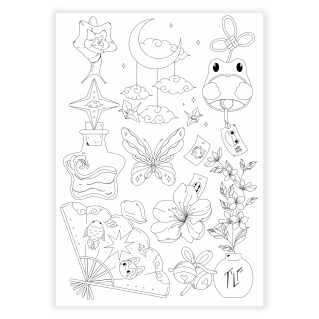 Coloriage XL « Maneki Neko »