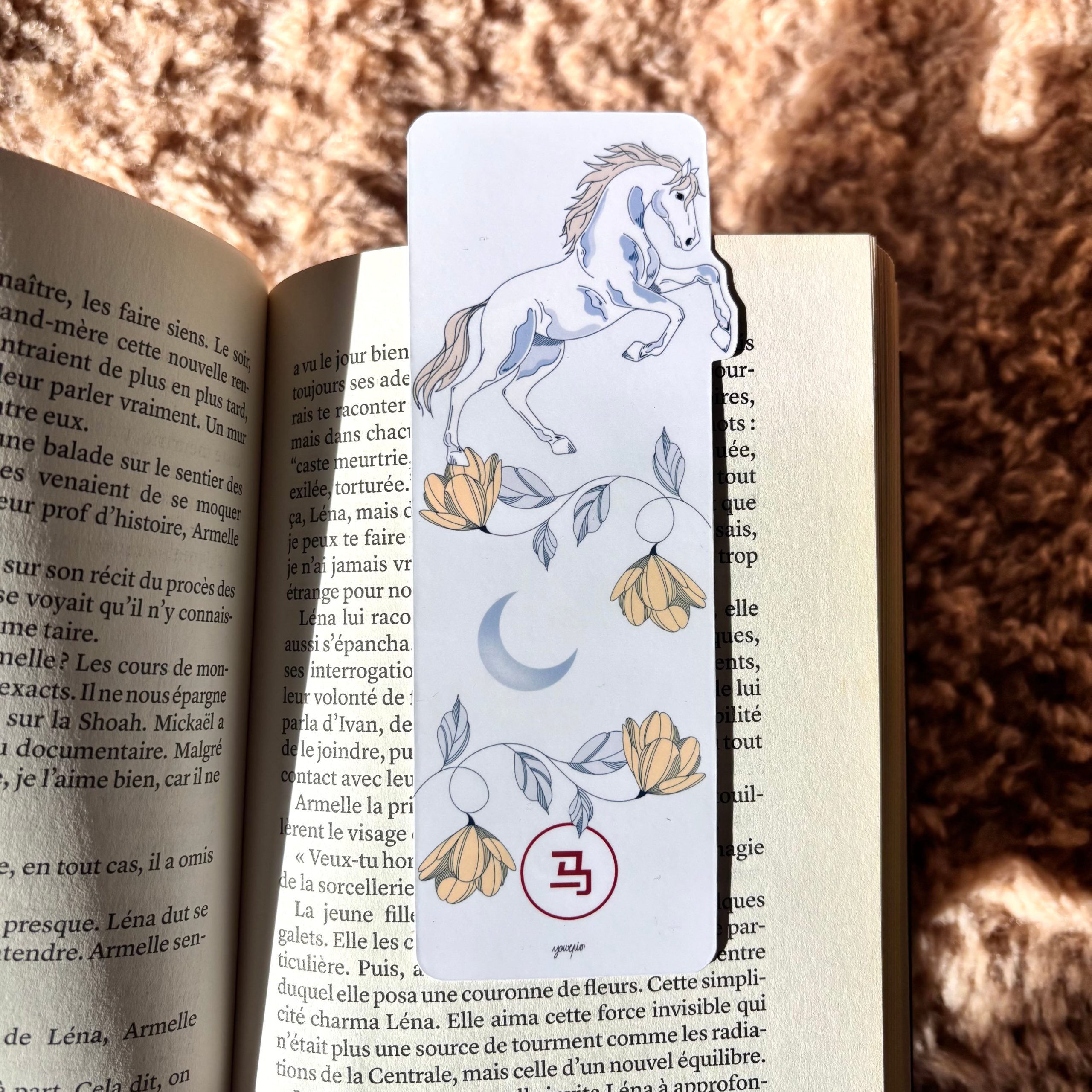 marque page, signe chinois cheval