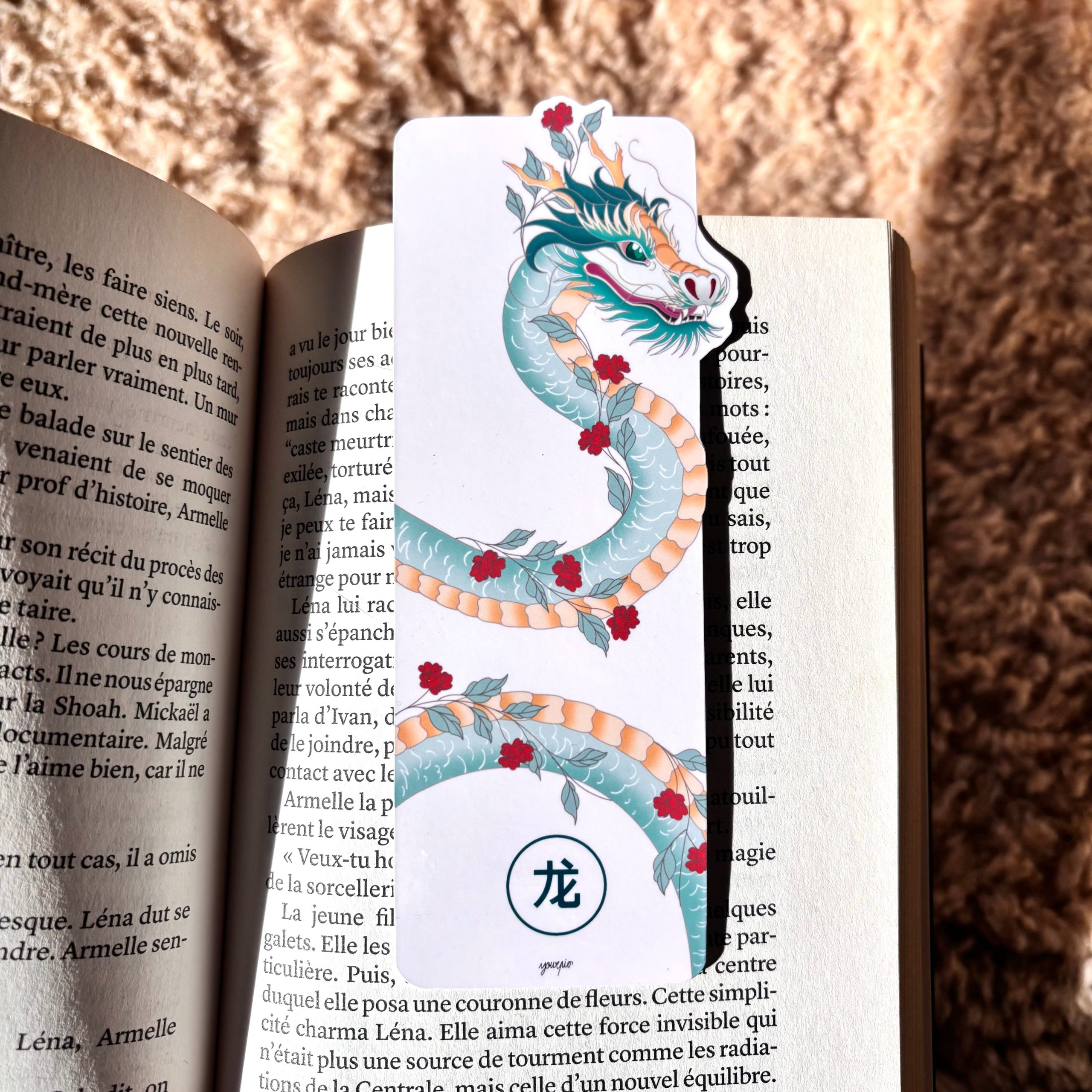 marque page, signe chinois dragon