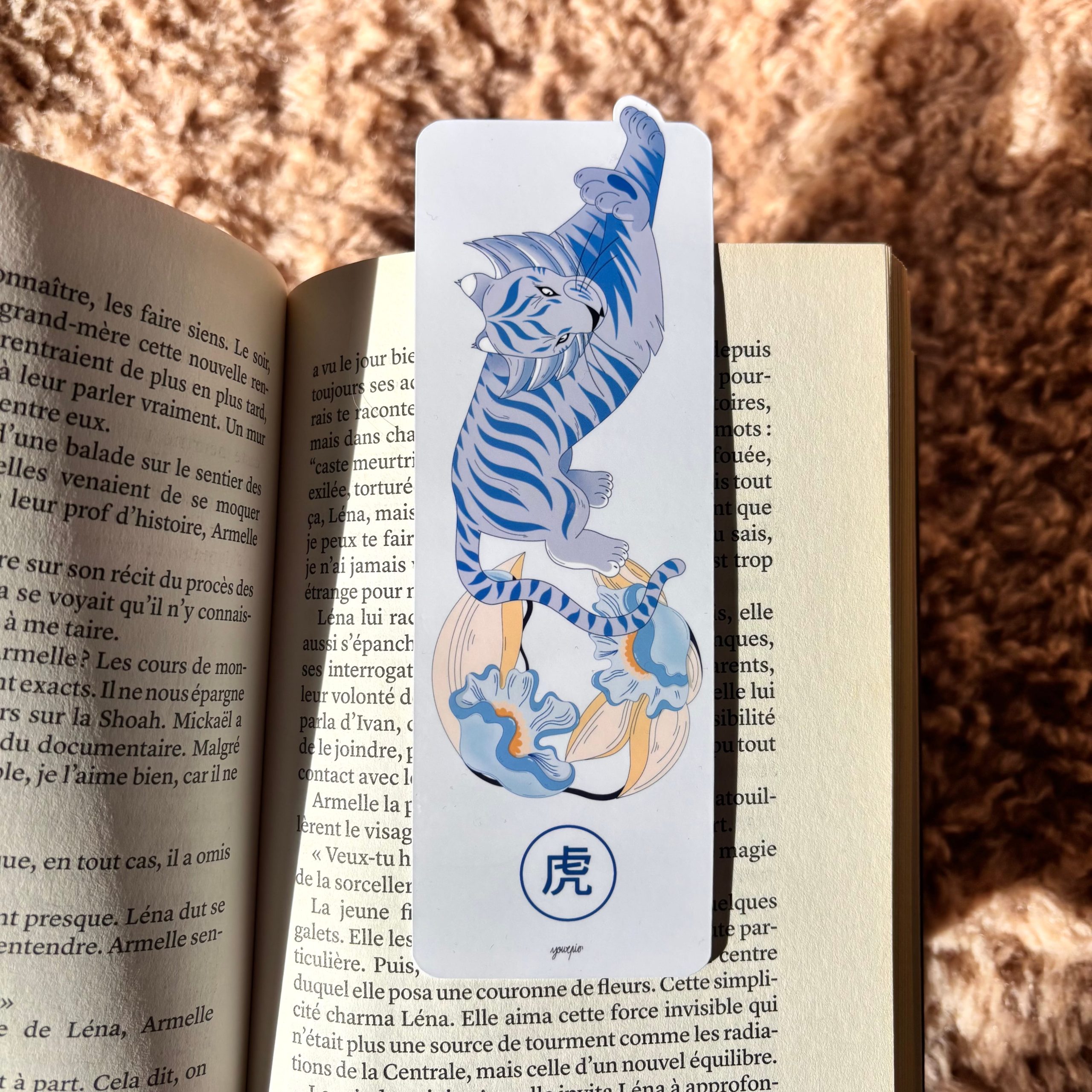 marque page, signe chinois tigre